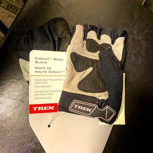 Trek Circuit Pittards World Class Men’s Black Gray Leather Road Glove Size M
